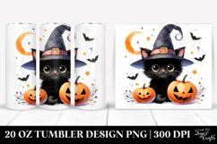 Funny Black Cat Clipart 20 Oz Tumbler Product Image 1