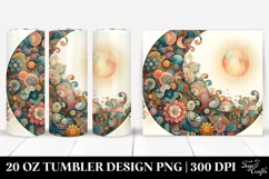 Colorful Vintage Postcard Style Tumbler Product Image 1
