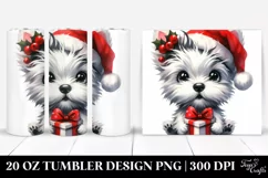 Winter Baby West Highland White Terrier, PNG Product Image 1