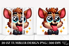 Sparkling Deer with Bow Tie 20 Oz Tumbler Product Image 1