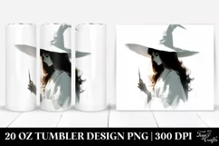 Simple Witch Tumbler Design | 20 oz Tumbler Product Image 1