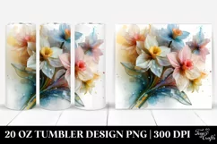 Plastic Narcissus Flower | 20 oz Tumbler Product Image 1