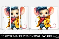 Cute Baby Mouse Model, High-Res 20 Oz Tumbler Product Image 1