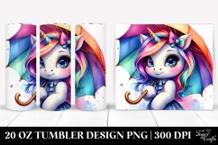 Cute Baby Unicorn Umbrella Tumbler Product Image 1