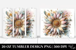Stained Sunflower 20 Oz Tumbler Product Image 1