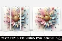 Glossy Sunflower 20 Oz Tumbler Product Image 1