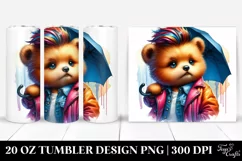 Funny Bear 20 Oz Tumbler Product Image 1