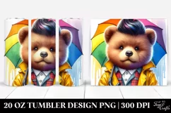 Funny Bear 20 Oz Tumbler Product Image 1
