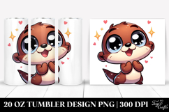 cute Otter with Puppy-Dog Eyes 20 Oz Tumbler Product Image 1