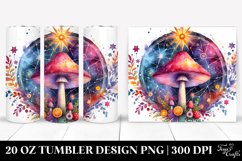 Magical Celestial Mushroom Clipart 20 Oz Tumbler Product Image 1