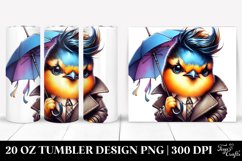 Cute Baby Bird Umbrella Tumbler Product Image 1