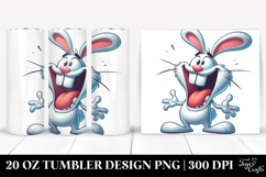 Goofy Cartoon Rabbit 20 Oz Tumbler Product Image 1