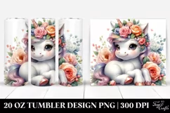 Cute Baby Unicorn Tumbler Product Image 1