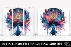 Magical Celestial Mushroom Clipart 20 Oz Tumbler Product Image 1
