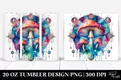 Magical Celestial Mushroom Clipart 20 Oz Tumbler Product Image 1