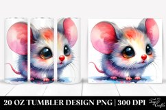 Vibrant Baby Mouse Drawing Tumbler Product Image 1