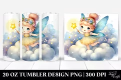 Whimsical Fairy on Cloud | 20 Oz Tumbler Product Image 1