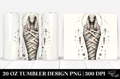 Simple Mummy Sublimation Tumbler Design | 20 oz Tumbler Product Image 1