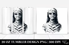 Simple Mummy Sublimation Tumbler Design | 20 oz Tumbler Product Image 1