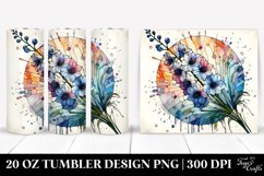 Stained Delphinium | 20 Oz Tumbler Product Image 1