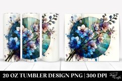 Abstract Stained Delphinium | 20 oz Tumbler Product Image 1