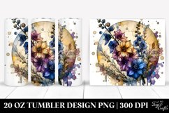 Stained Delphinium | 20 Oz Tumbler Product Image 1