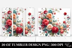 Colorful Red Roses | 20 oz Tumbler Product Image 1