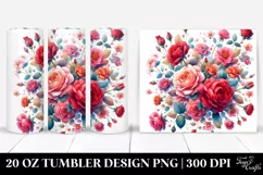 Colorful Red Roses | 20 oz Tumbler Product Image 1