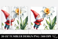 Cute Gnome Narcissus Tumbler Product Image 1