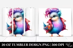 Expressive Baby Dove with Cool Haircut | 20 oz Tumbler Product Image 1