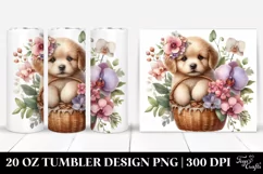 Detailed Boho Baby Puppy | 20 Oz Tumbler Product Image 1