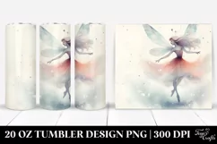 Retro Dancing Fairy Sublimation Tumbler Design | 20 oz Product Image 1