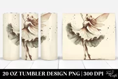 Retro Dancing Fairy Sublimation Tumbler Design | 20 oz Product Image 1
