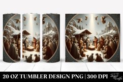 Simple Nativity Scene Clipart 20 Oz Tumbler Product Image 1