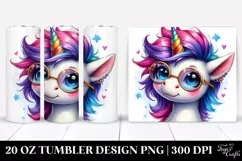 Funny Unicorn 20 Oz Tumbler Product Image 1
