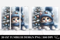 Cute Baby Kitten Winter 20 Oz Tumbler Product Image 1