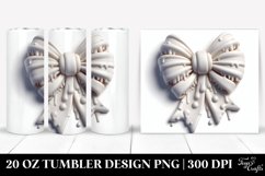 Round Martzipan Christmas Bow | 20 oz Tumbler Product Image 1