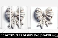 Round Martzipan Christmas Bow | 20 oz Tumbler Product Image 1