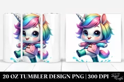 Happy Baby Unicorn PNG Product Image 1