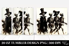 Vintage Zombie Halloween Image | 20 oz Tumbler Product Image 1