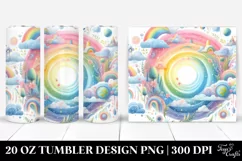 Colorful Whimsical Pastel Rainbow | 20 oz Tumbler Product Image 1