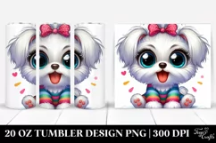 Colorful Funny Maltese | 20 Oz Tumbler Product Image 1