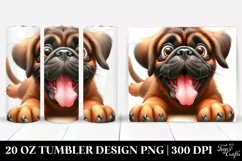 Cute Funny Mastiff | 20 oz Tumbler Product Image 1