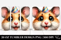 Funny Hamster Portrait | 20 Oz Tumbler Product Image 1