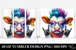 Goofy Baby Cow PNG Product Image 1