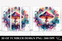 Magical Celestial Mushroom Clipart 20 Oz Tumbler Product Image 1