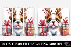 Enthusiastic Baby Bulldog PNG Product Image 1