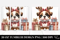 Enthusiastic Baby Bulldog PNG Product Image 1