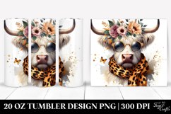 Elegant Highland Cow | 20 oz Tumbler Product Image 1