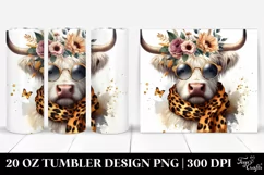 Elegant Highland Cow | 20 oz Tumbler Product Image 1